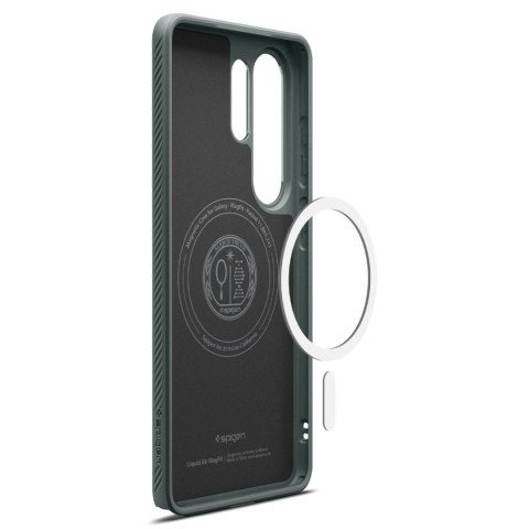 Etui case pokrowiec na Samsung Galaxy S26 Ultra Liquid Air Mag MagSafe - zielone