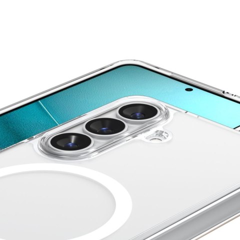 Etui pokrowiec na Samsung Galaxy S26 Ultra Hybrid Mag MagSafe - przezroczysto-białe
