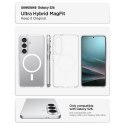 Etui pokrowiec na Samsung Galaxy S26 Ultra Hybrid Mag MagSafe - przezroczysto-białe