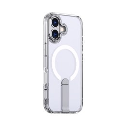Etui pokrowiec z podstawką na iPhone 17 Hybrid Armor X MagSafe - przezroczysty