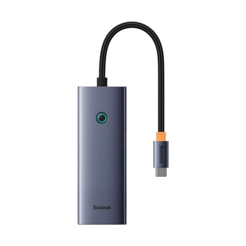 HUB Rozdzielacz 5w1 USB-C do HDMI USB-A USB-C PD 4K - szary