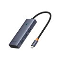 HUB Rozdzielacz 5w1 USB-C do HDMI USB-A USB-C PD 4K - szary