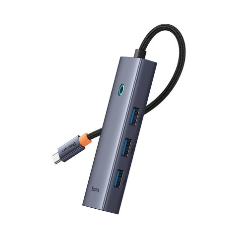 HUB Rozdzielacz 5w1 USB-C do HDMI USB-A USB-C PD 4K - szary