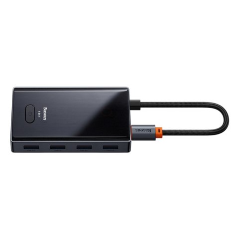 Hub Rozdzielacz USB-C do 4x USB-A - szary