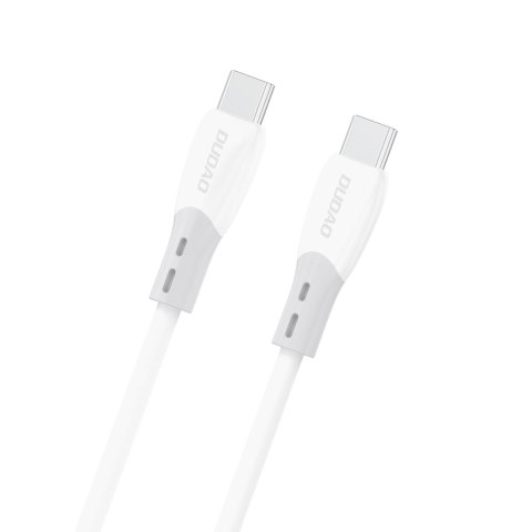 Kabel przewód z silikonowym oplotem USB-C L25SC 60W 1m - biały