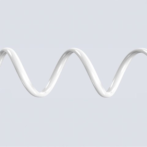 Kabel przewód z silikonowym oplotem USB-C L25SC 60W 1m - biały