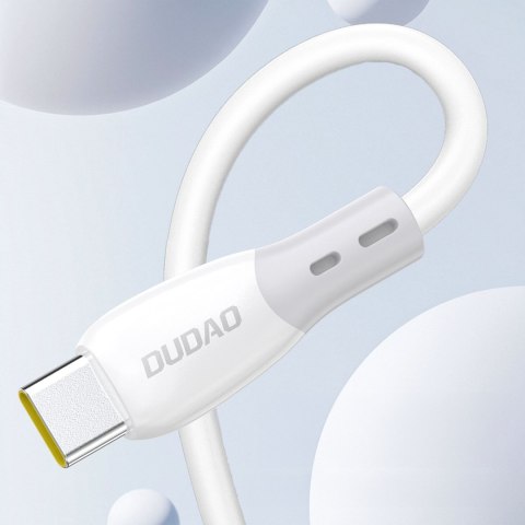 Kabel przewód z silikonowym oplotem USB-C L25SC 60W 1m - biały