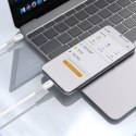 Kabel przewód z silikonowym oplotem USB-C L25SC 60W 1m - biały