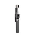 Selfie stick kijek do zdjęć ze statywem pilotem Bluetooth 1.1 m - czarny