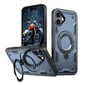 Etui pokrowiec na iPhone 16 Hybrid Armor Trendy MagSafe - niebieski