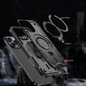 Etui pokrowiec na iPhone 16 Pro Hybrid Armor Trendy MagSafe - czarny