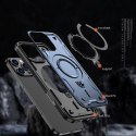 Etui pokrowiec na iPhone 16 Pro Hybrid Armor Trendy z MagSafe - niebieski