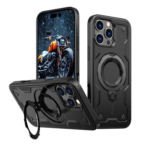 Etui pokrowiec na iPhone 16 Pro Max Hybrid Armor Trendy MagSafe - czarny
