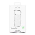 Etui pokrowiec na iPhone 17 Pro MagSafe Lite Mag TPU PC - przezroczysty biały pierścień