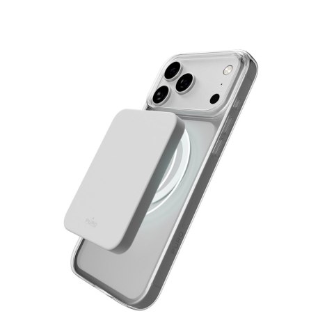 Etui pokrowiec na iPhone 17 Pro MagSafe Lite Mag TPU PC - przezroczysty biały pierścień