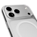 Etui pokrowiec na iPhone 17 Pro MagSafe Lite Mag TPU PC - przezroczysty biały pierścień