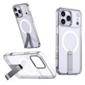 Etui pokrowiec z podstawką na iPhone 17 Pro Max Hybrid Armor X MagSafe - przezroczysty