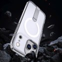 Etui pokrowiec z podstawką na iPhone 17 Pro Max Hybrid Armor X MagSafe - przezroczysty