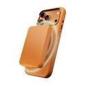 Etui silikonowe z ochroną aparatu i aluminiowymi przyciskami na iPhone 17 Pro Max MagSafe - pomarańczowe