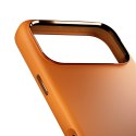 Etui silikonowe z ochroną aparatu i aluminiowymi przyciskami na iPhone 17 Pro Max MagSafe - pomarańczowe