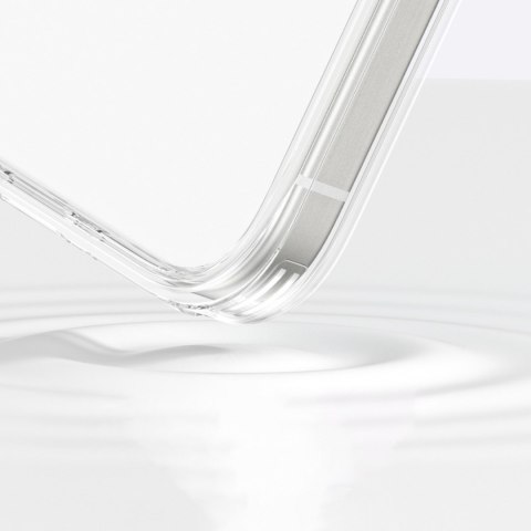 Etui silikonowe z pierścieniem magnetycznym do iPhone 16 - przezroczyste