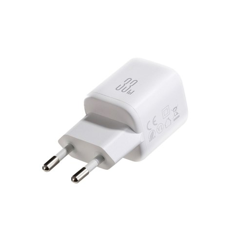 Ładowarka sieciowa USB-A USB-C 33W - biała