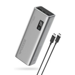 Powerbank 20000mAh USB-A USB-C 150W - szary