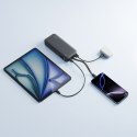 Powerbank 20000mAh USB-A USB-C ze zintegrowanym kablem 40W - szary