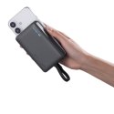 Powerbank magnetyczny 10000mAh USB-C z wbudowanym kablem USB-C MagSafe - czarny