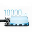 Powerbank magnetyczny 10000mAh USB-C z wbudowanym kablem USB-C - biały