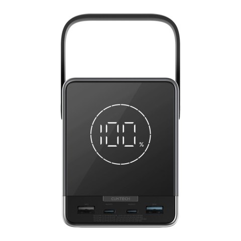 Powerbank z ładowaniem bezprzewodowym 40000mAh USB-C USB-A 300W - czarny