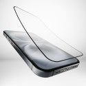 Szkło hybrydowe z czarną ramką do iPhone 16 Plus / iPhone 15 Pro Max / iPhone 15 Plus Flexible Glass D3O