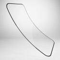 Szkło hybrydowe z czarną ramką do iPhone 16 Pro Max Flexible Glass D3O
