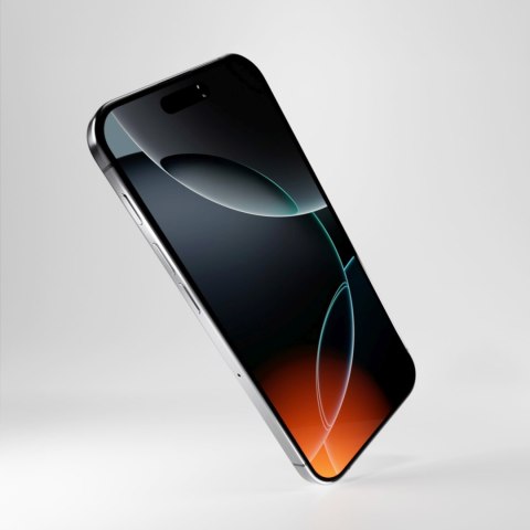Szkło hybrydowe z czarną ramką do iPhone 16 Pro Max Flexible Glass D3O