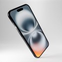 Szkło hybrydowe z czarną ramką do iPhone 16 / iPhone 15 / iPhone 15 Pro Flexible Glass D3O