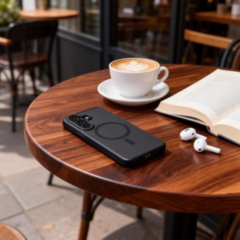 Etui pokrowiec na Samsung Galaxy S26 MagCam MagSafe - czarno matowy
