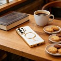 Etui pokrowiec na Samsung Galaxy S26 Ultra MagFlex - przezroczysto złote