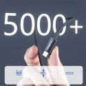 Kabel przewód USB-C z wyświetlaczem PD 60 W 1.2 m - czarny