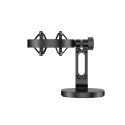 Mikrofon przewodowy ze statywem biurkowym K3 108dB RGB USB-C - czarny