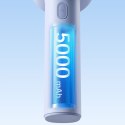 Mini wentylator wiatrak przenośny 5000mAh LED - niebieski