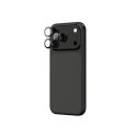 Szkło na aparat do iPhone 17 Pro / Pro Max z szarą ramką aluminiową Lens Glass