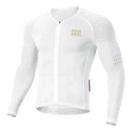 Koszulka rowerowa Diamond z długim rękawem rozmiar M - biała