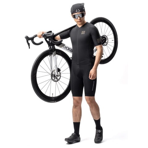 Koszulka rowerowa Diamond z krótkim rękawem rozmiar XL - czarna