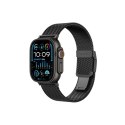 Pasek tytanowy na AppleWatch 38/40/41/42/44/45/46/49 mm - czarny