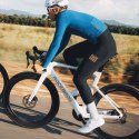 Spodnie rowerowe z szelkami długie polarowe z wkładką Rozmiar XL - czarne