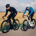 Spodnie rowerowe z szelkami długie polarowe z wkładką Rozmiar M - czarne
