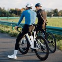 Spodnie rowerowe z szelkami długie polarowe z wkładką Rozmiar S - czarne