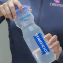 Bidon rowerowy butelka 750 ml - przezroczysto niebieska