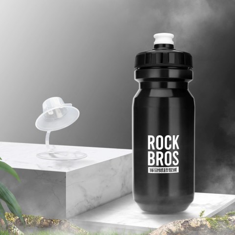 Bidon rowerowy butelka na wodę napoje 600 ml - czarny