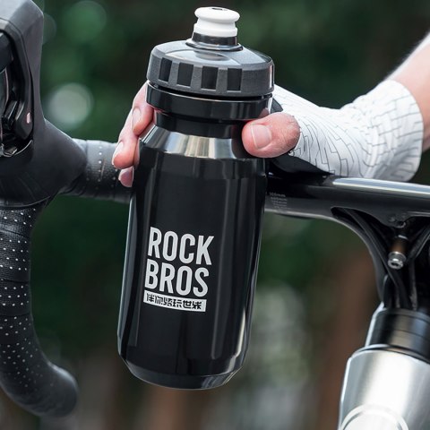 Bidon rowerowy butelka na wodę napoje 600 ml - czarny